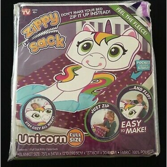 Zippy Sack Bedding Zippy Sack Unicorn Full Size Poshmark